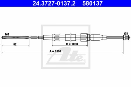 Linka hamulca ATE 24-3727-0137-2 867609721