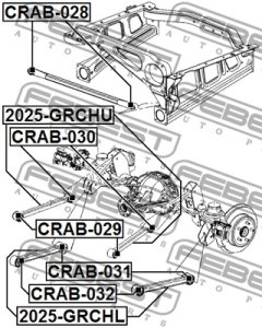 WAHACZ JEEP T. COMMANDER 2006-2010 LE/PR WEWNĘTRZNY