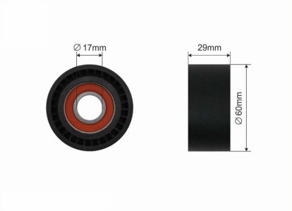 Rolka prowadząca CAFFARO 470-00 4706053