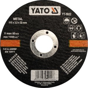 TARCZA DO CIECIA METALU YATO YT 5923 125X1.2X22MM SZT 