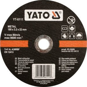 TARCZA DO CIECIA METALU YATO YT 5923 125X1.2X22MM SZT 