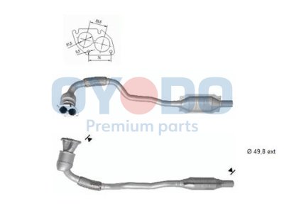 Katalizator OYODO 10N0017-OYO 5854261 OPEL