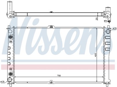 Chłodnica silnika NISSENS 66619 OK55415200