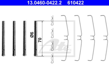 Zestaw montażowy klocków hamulcowych ATE 13-0460-0422-2 272691