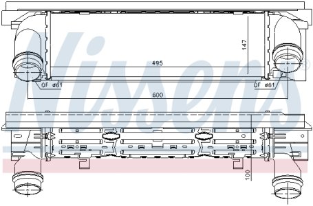 INTERCOOLER NISSENS 96344 17517600533 BMW