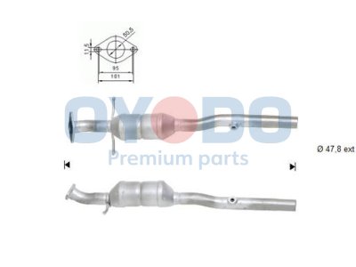 Katalizator OYODO 10N0020-OYO 1134168 FORD