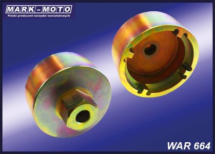 Klucz do odkręcania nakrętki piasty koła MARKMOTO WAR664 przód 