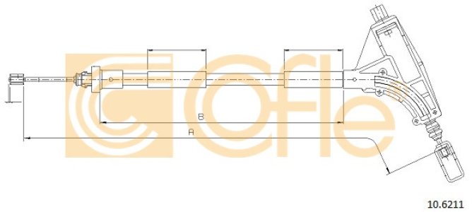 Linka hamulca COFLE 10.6211 4745H9