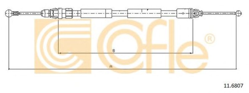 Linka hamulca COFLE 11.6807 4414821