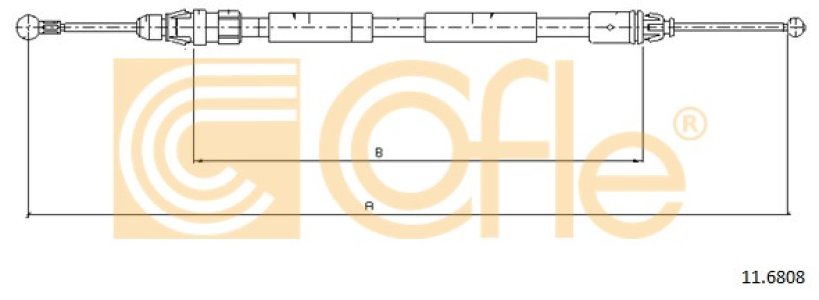 Linka hamulca COFLE 11.6808 4414822