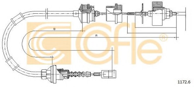 Linka sprzęgła COFLE 1172.6 1321581080