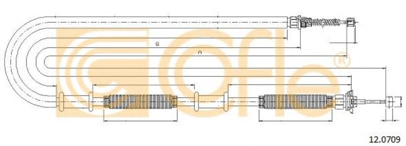 Linka hamulca COFLE 12.0709 46835328