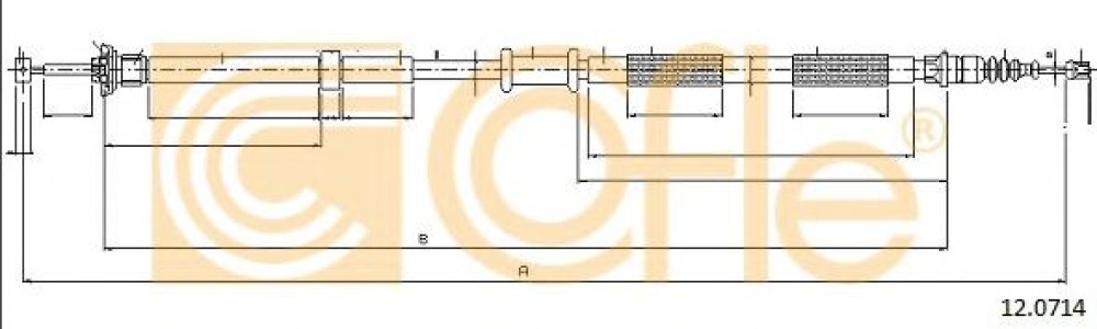 Linka hamulca COFLE 12.0714 46829767