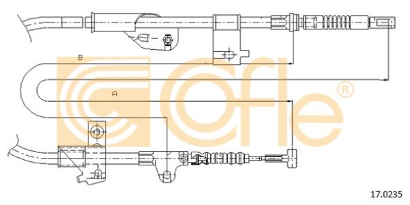 Linka hamulca COFLE 17.0235 365302F200