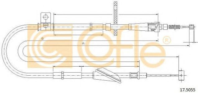 Linka hamulca COFLE 17.5055 54401M79G10