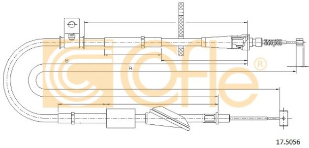 Linka hamulca COFLE 17.5056 54402M79G00
