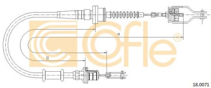 Linka sprzęgła COFLE 18.0071 307705F200