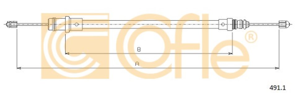 Linka hamulca COFLE 491.1 1472957080