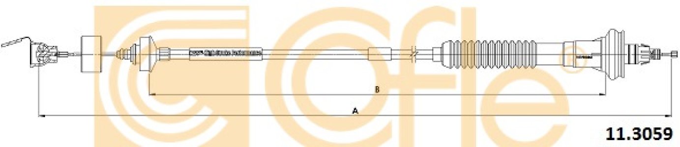 Linka sprzęgła COFLE 11.3059 2150CH