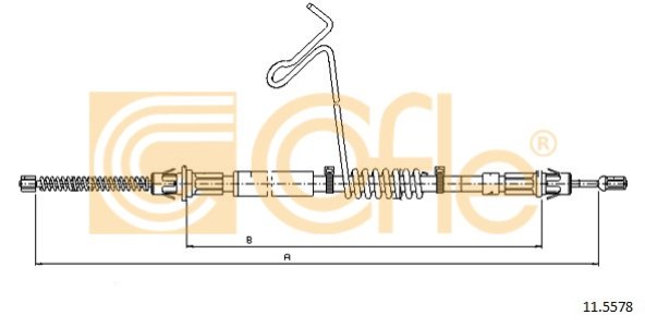 Linka hamulca COFLE 11.5578 4457990