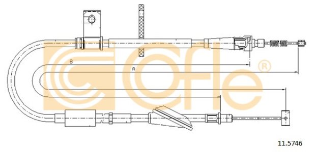 Linka hamulca COFLE 11.5746 4706689