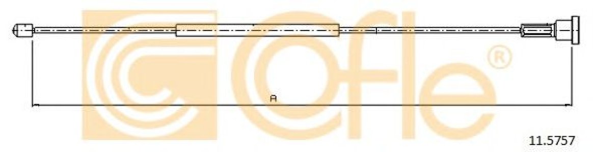 Linka hamulca COFLE 11.5757 522449