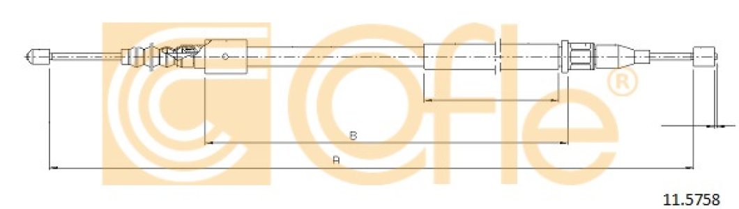 Linka hamulca COFLE 11.5758 90576453