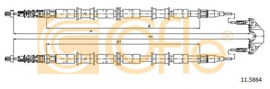 Linka hamulca COFLE 11.5864 13104993