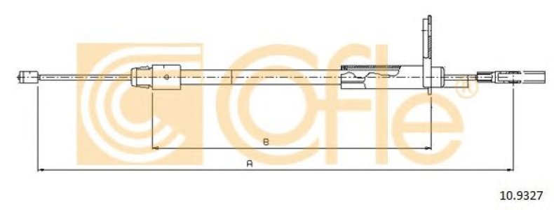 Linka hamulca COFLE 10.9327 1684200785