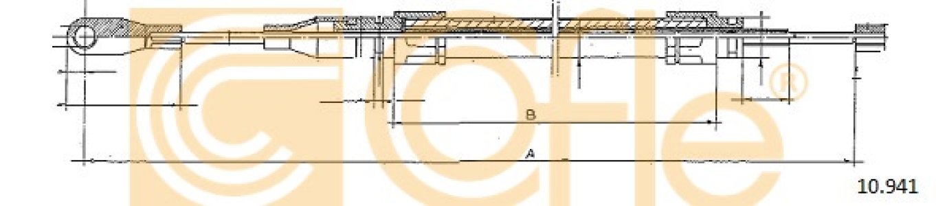 Linka hamulca COFLE 10.941 1234200285