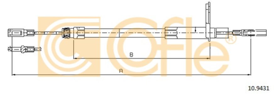 Linka hamulca COFLE 10.9431 2024200185