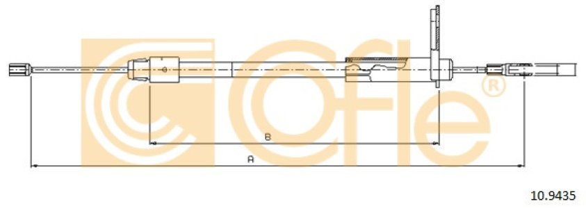 Linka hamulca COFLE 10.9435 2034200385
