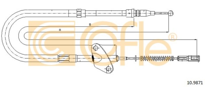 Linka hamulca COFLE 10.9871 6014204785