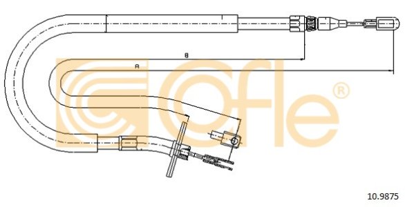 Linka hamulca COFLE 10.9875 9044200185