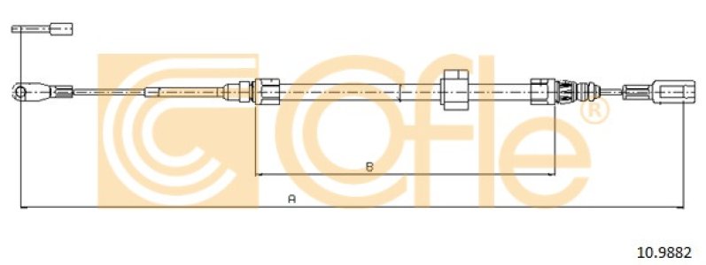 Linka hamulca COFLE 10.9882 9014202185