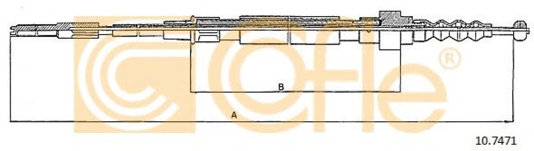 Linka hamulca COFLE 10.7471 191609721F