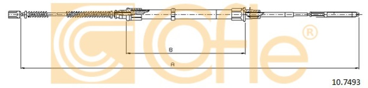 Linka hamulca COFLE 10.7493 3A0609721