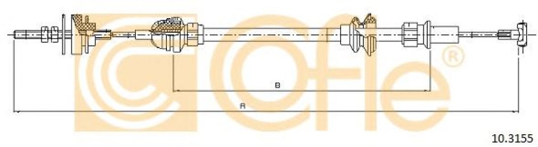 Linka sprzęgła COFLE 10.3155 6K1721335AA