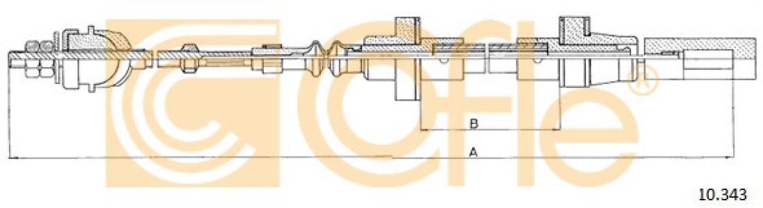 Linka sprzęgła COFLE 10.343 867721335E