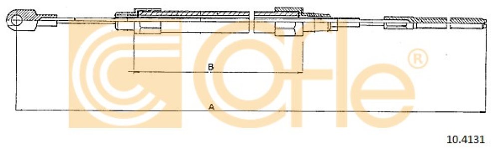 Linka hamulca COFLE 10.4131 34411160134