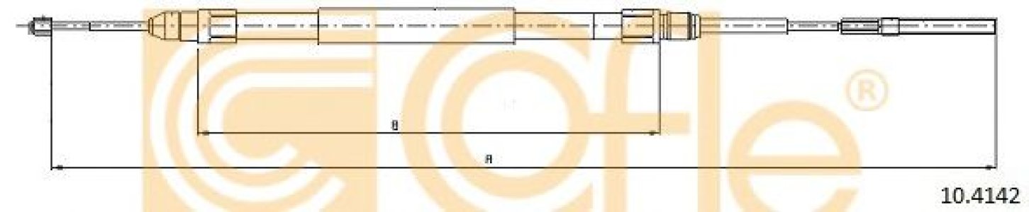 Linka hamulca COFLE 10.4142 34401166237