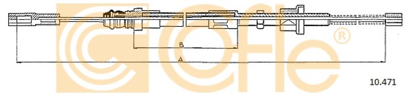 Linka hamulca COFLE 10.471 95604194