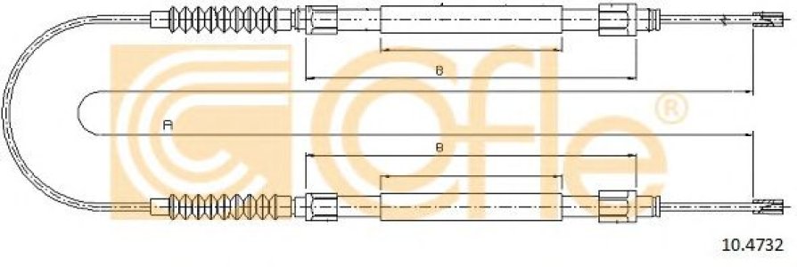 Linka hamulca COFLE 10.4732 1330058080