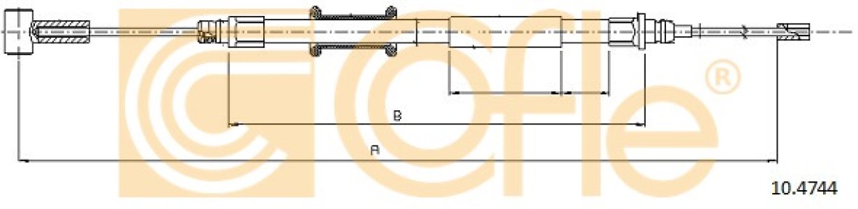 Linka hamulca COFLE 10.4744 1341031080
