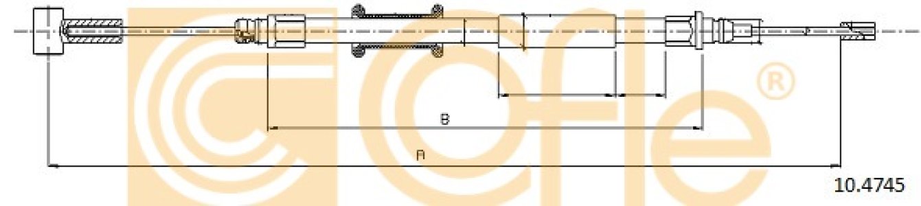 Linka hamulca COFLE 10.4745 1348980080
