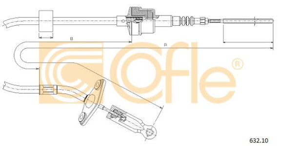 Linka sprzęgła COFLE 632.10 46522367