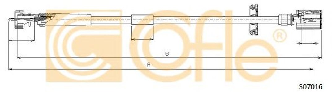 Linka prędkościomierza COFLE S07016 46511571