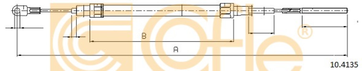 Linka hamulca COFLE 10.4135 34401166053