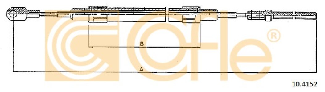 Linka hamulca COFLE 10.4152 34411162005