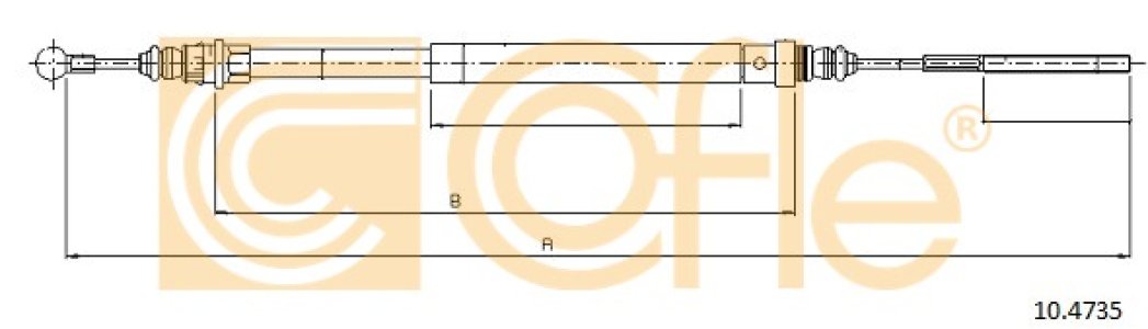 Linka hamulca COFLE 10.4735 474619